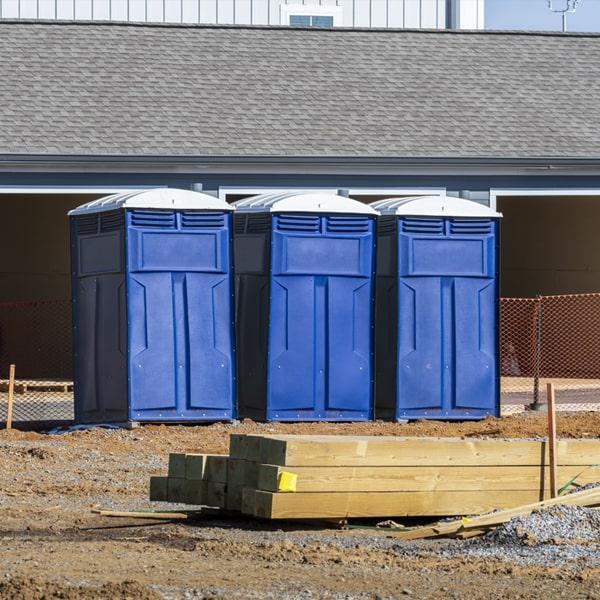Heavy-duty construction site porta potty in Southfield, Michigan